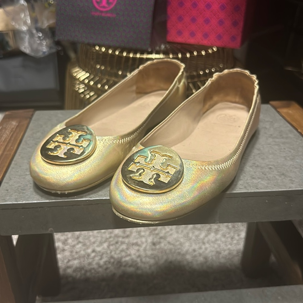 Tory Burxh Miller Travel Slide - Gold